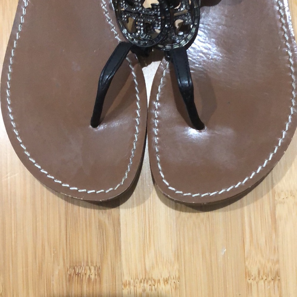 Tory Burch Violet Leather Sandals - Picture 4 of 6